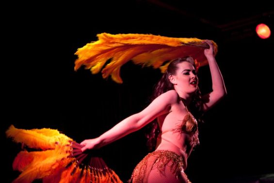 Burlesquer Missy Malone is one of the artists who've graced the stage of free revue Midnight Kabarett