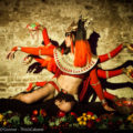 Burlesque dancer Suri Sumatra plays The Empress at Carnesky's Tarot Drome