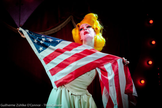 As Marilyn Monroe, fetish burlesquer Marnie Scarlet is ready to die for America.