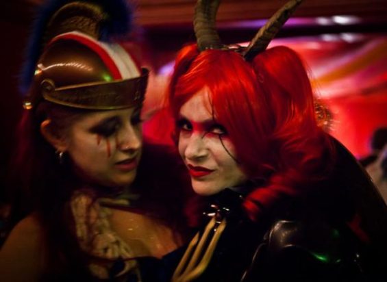 Break out the warpaint: the costumes and outfits are always a highlight at White Mischief events.