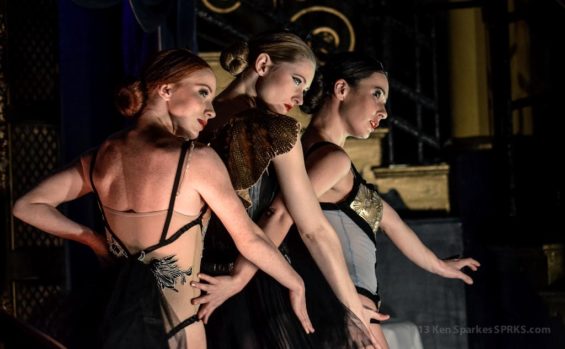 In-house dance troupe Cabaret Rouge add some early glamour to the proceedings.