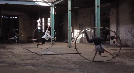 London-based circus troupe Circulus in a snapshot from their video