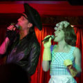 Not just a pretty MC: Sarah-Louise Young seen here performing with Mister Meredith.