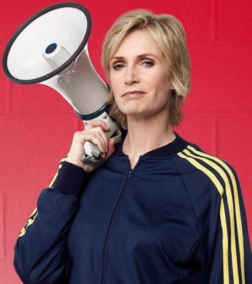 Jane Lynch will be presumably not be using her alter ego's preferred communication tool.