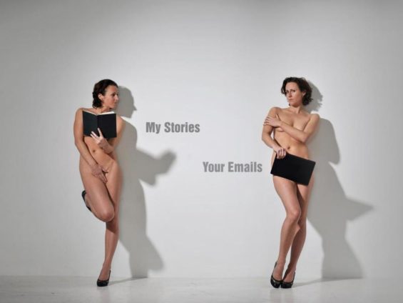 Ursula Martinez in My Stories, Your Emails. Image: Hugo Glendinning